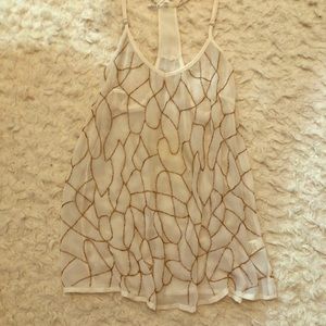 Racer back see-thru tank